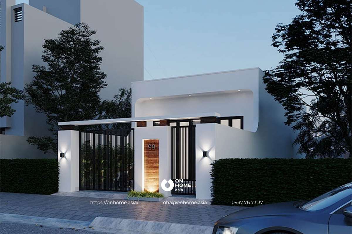 Thiết kế nhà cấp 4 mái bằng nhỏ đẹp, hiện đại.