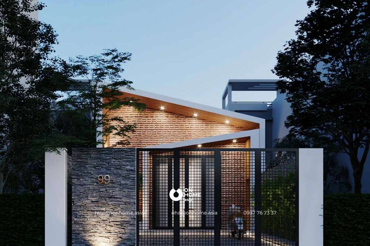 Nhà cấp 4 nhỏ đẹp mái lệch 300 triệu đồng