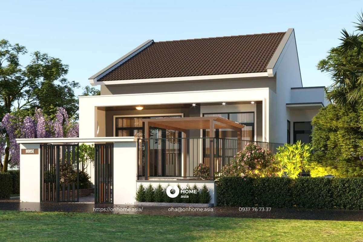 Mẫu nhà cấp 4 50m2 nhỏ đẹp