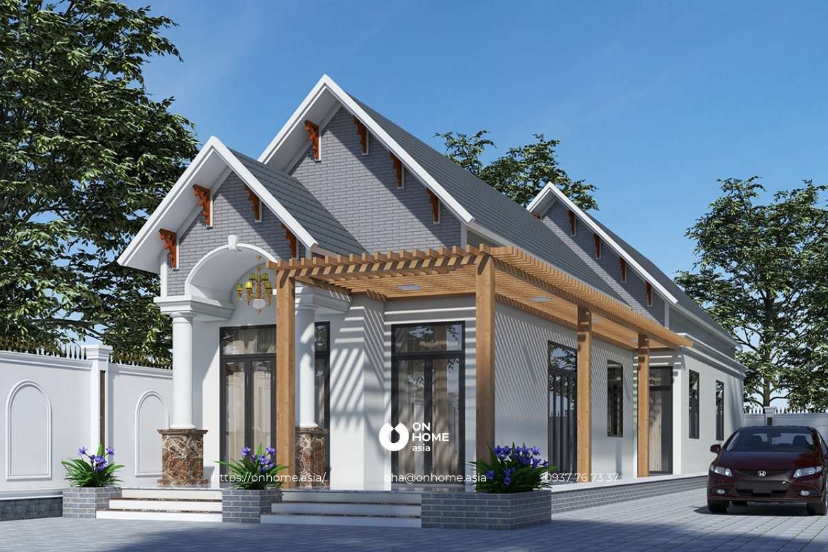 Nhà cấp 4 nhỏ đẹp 80m2