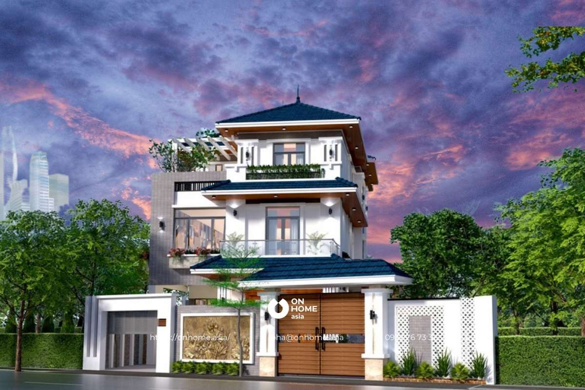 Nhà chữ L 3 tầng 80m2 đẹp