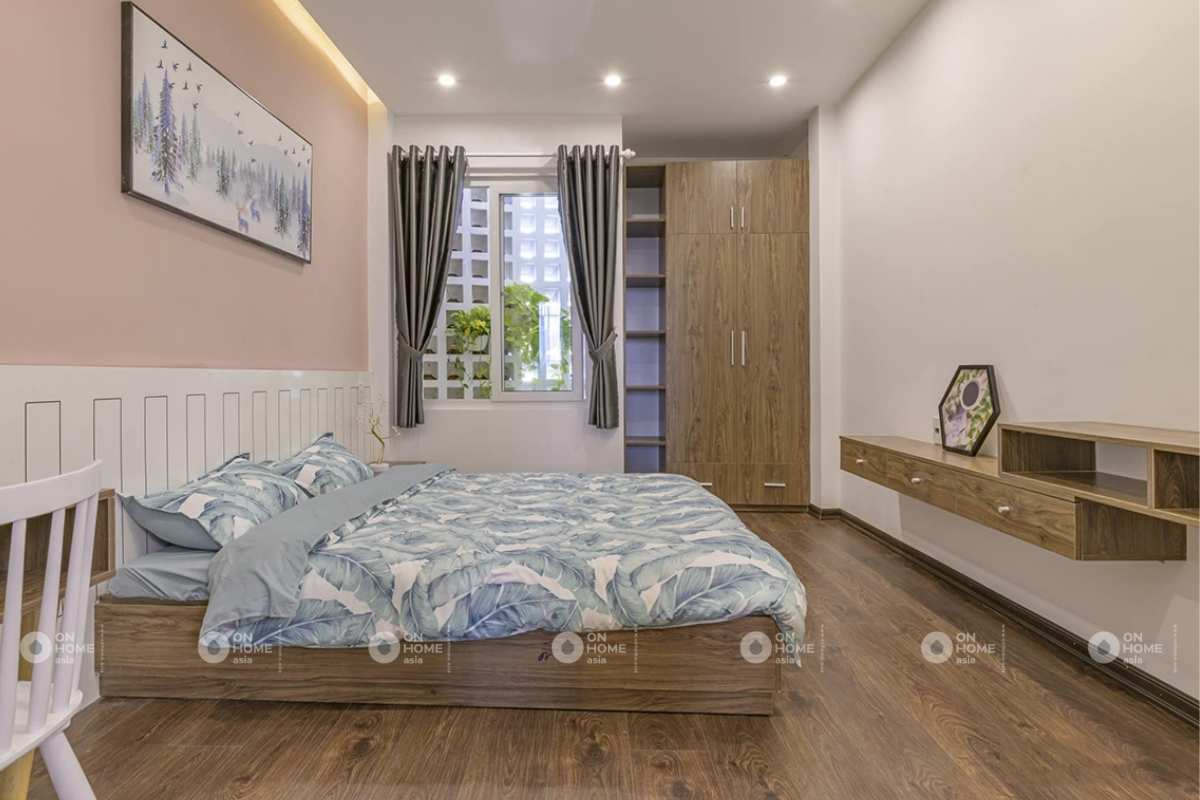 Nội thất phòng ngủ thứ 2 của mẫu thiết kế nội thất nhà phố 50m2