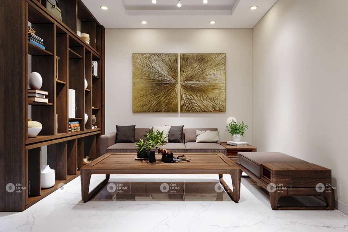 Thiết kế nội thất phòng khách tầng 2