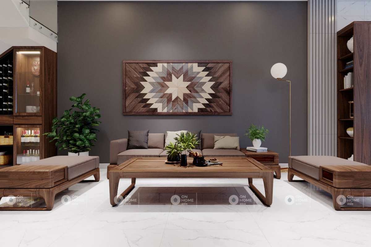 Thiết kế nội thất nhà phố 5x20m với chất liệu gỗ mềm mại và ấm áp