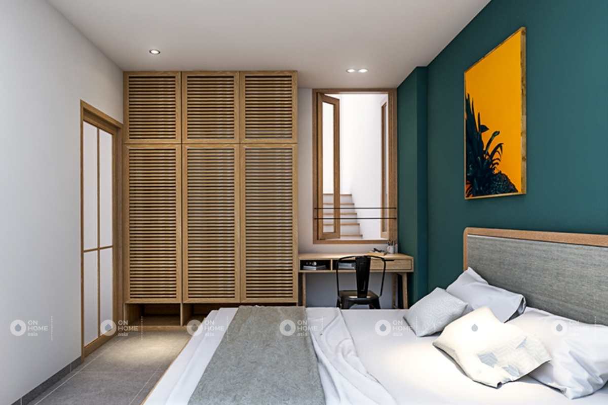 thiết kế phòng ngủ nhà phố 5x20m