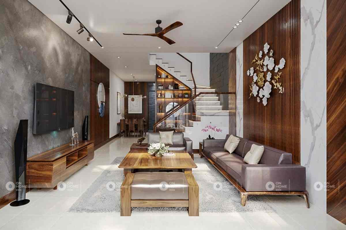 nội thất nhà phố 90m2 đẹp