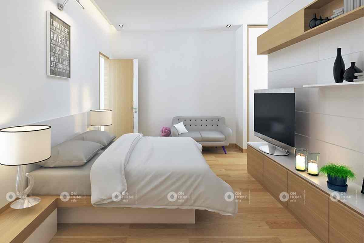 nội thất phòng ngủ thứ 2 của nội thất nhà phố 90m2
