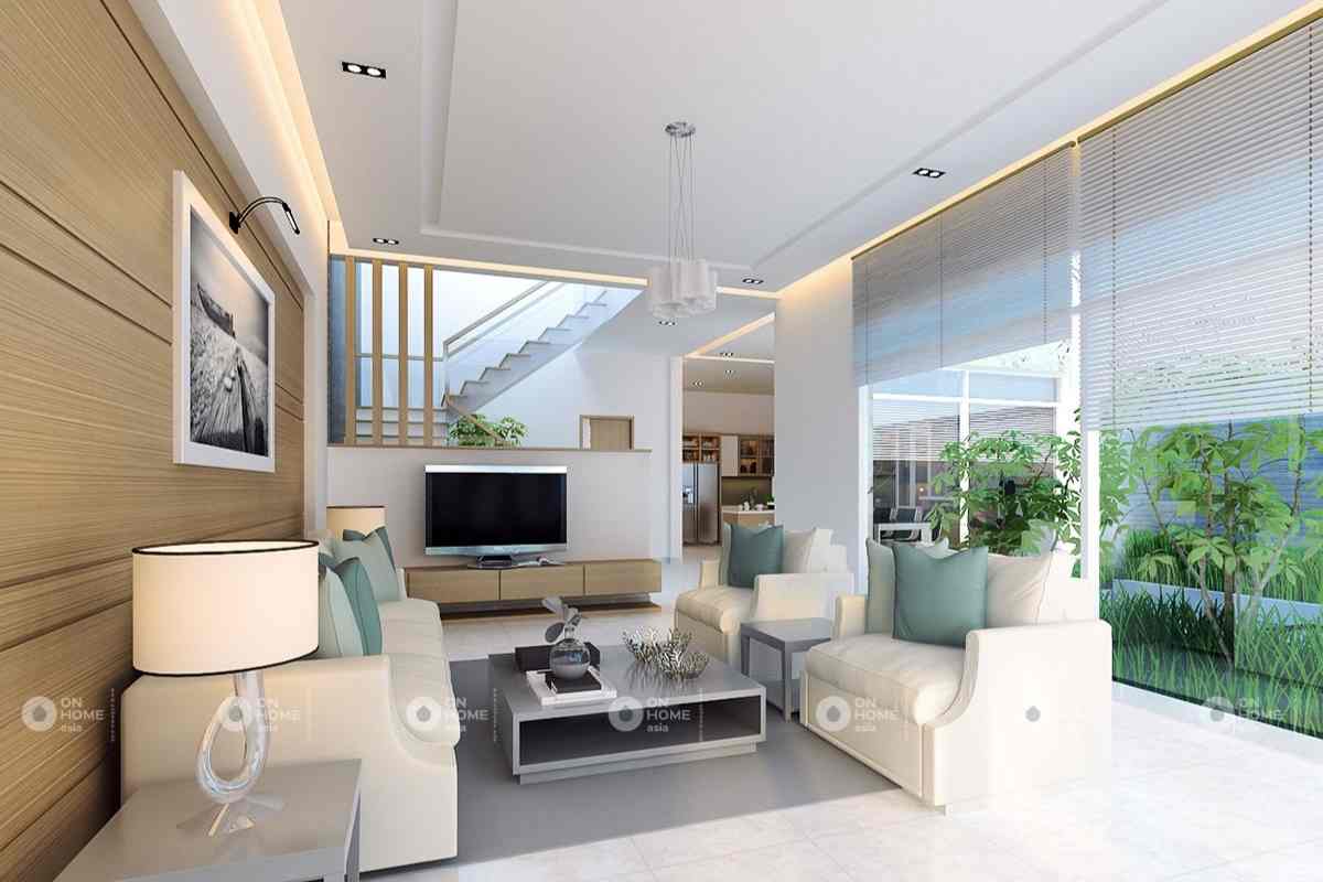 Thiết kế nội thất nhà phố 90m2 đẹp và rộng rãi