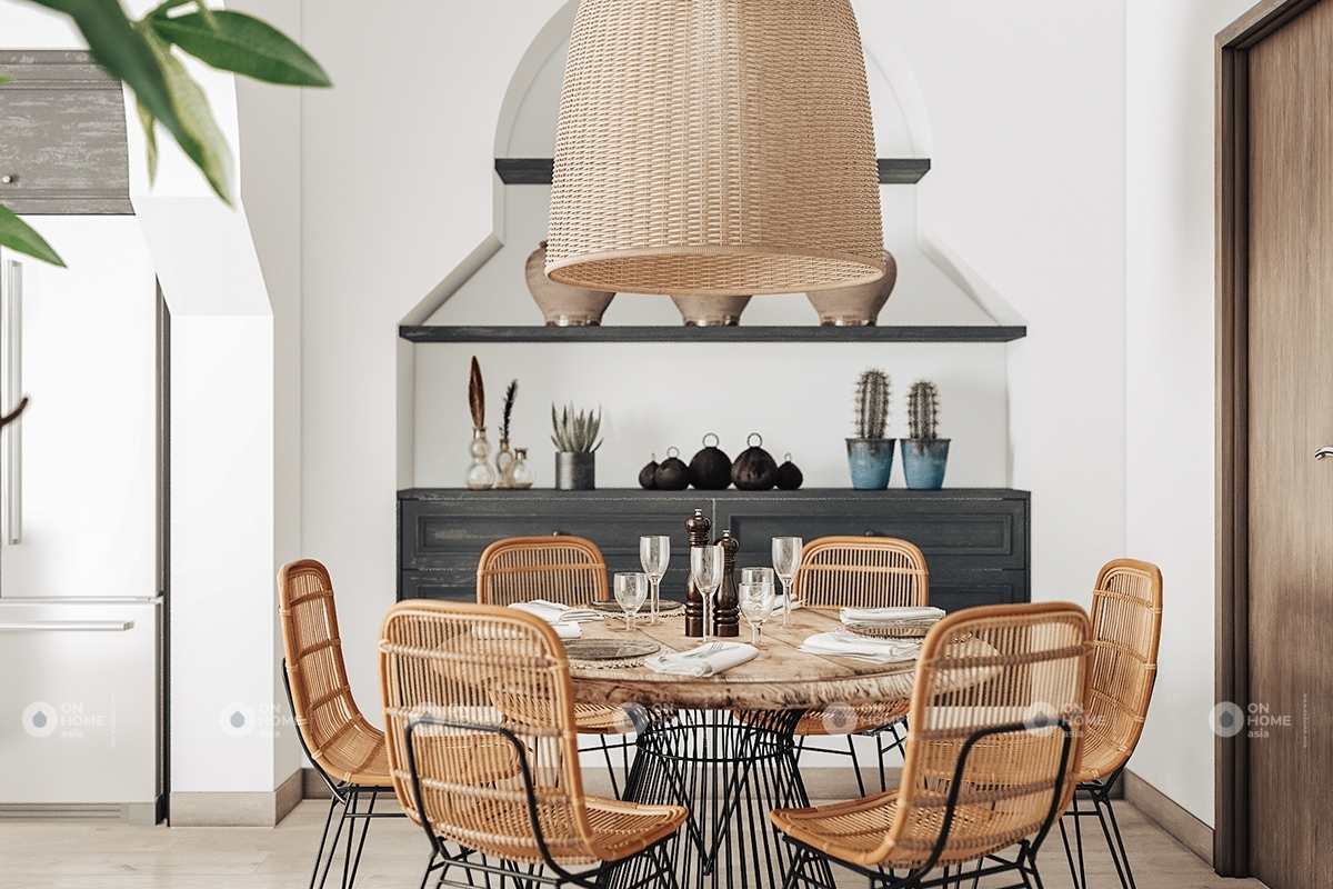 Bàn ăn phòng bếp được thiết kế mới lạ