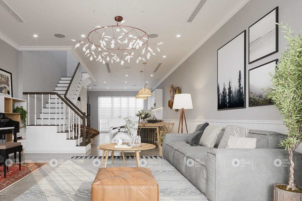 Thiết kế nội thất nhà phố mang đậm dấu ấn của phong cách Bắc Âu