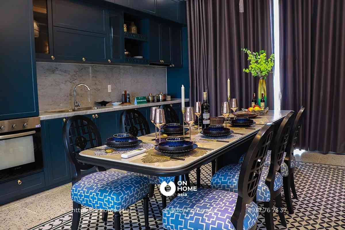 Thiết kế phòng bếp biệt thự Phúc An Ashita phong cách Indochine