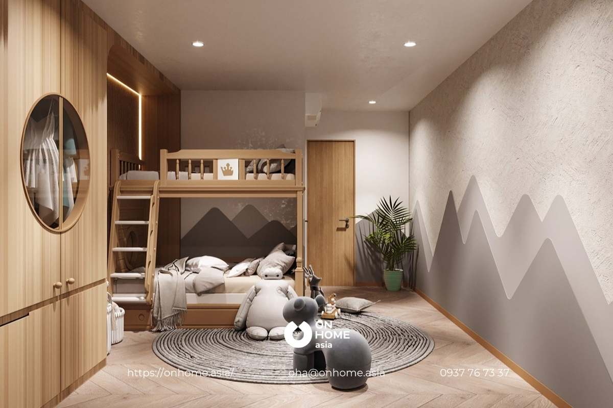 Nội thất phòng ngủ trẻ em nhà phố Phúc An Ashita Bàu Bàng