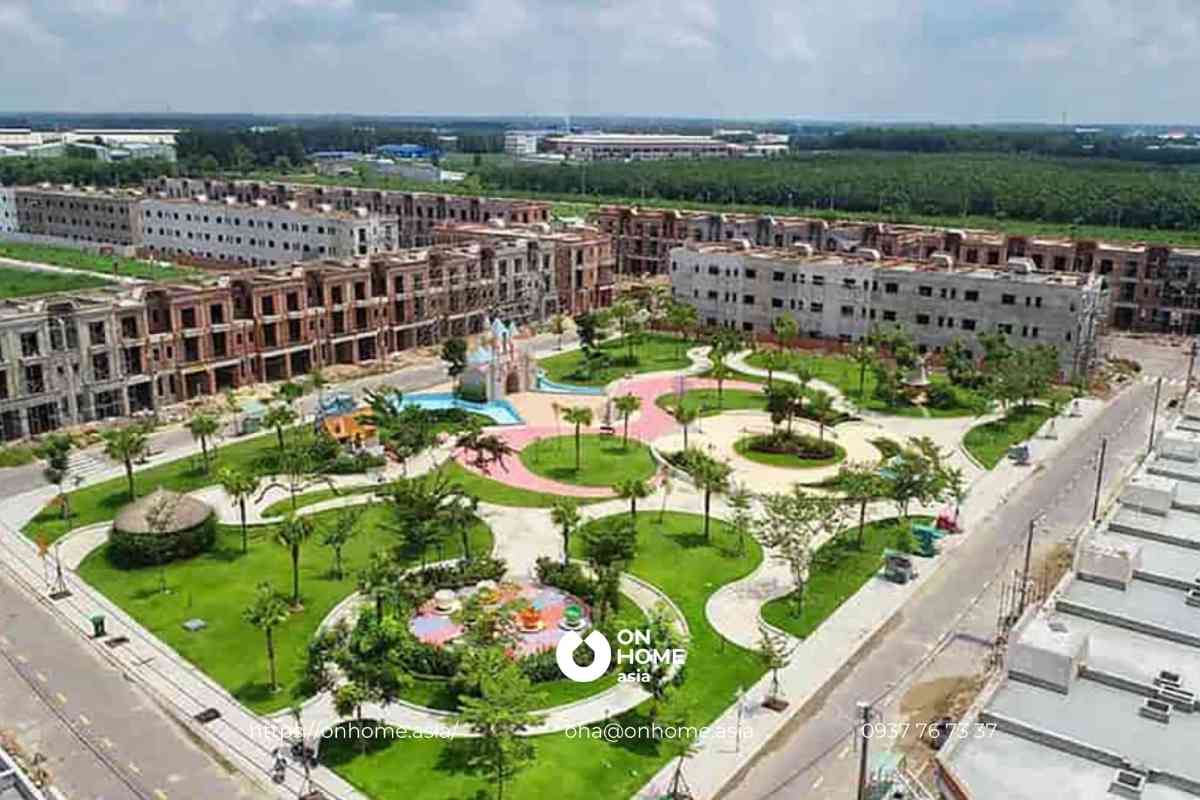 Tiến độ xây dựng shophouse Ashita Bàu Bàng Bình Dương