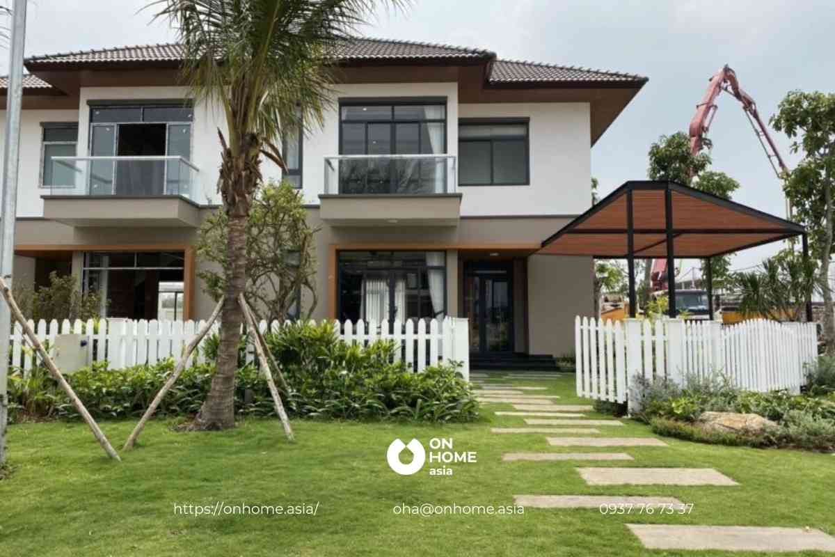 Tiến độ xây dựng biệt thự Ashita Bàu Bàng Bình Dương