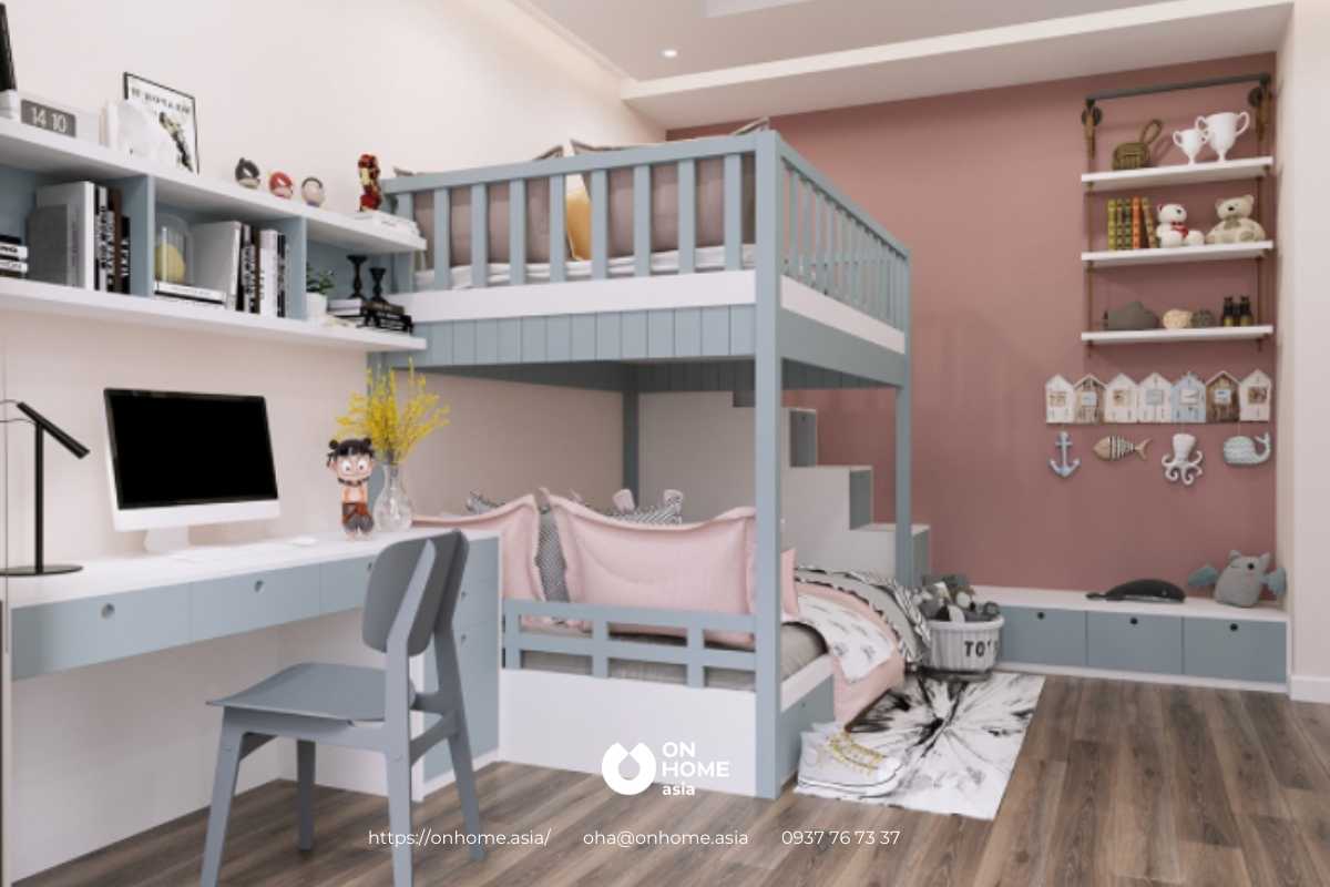 Nên chọn một vị trí thích hợp để thiết kế phòng trẻ em