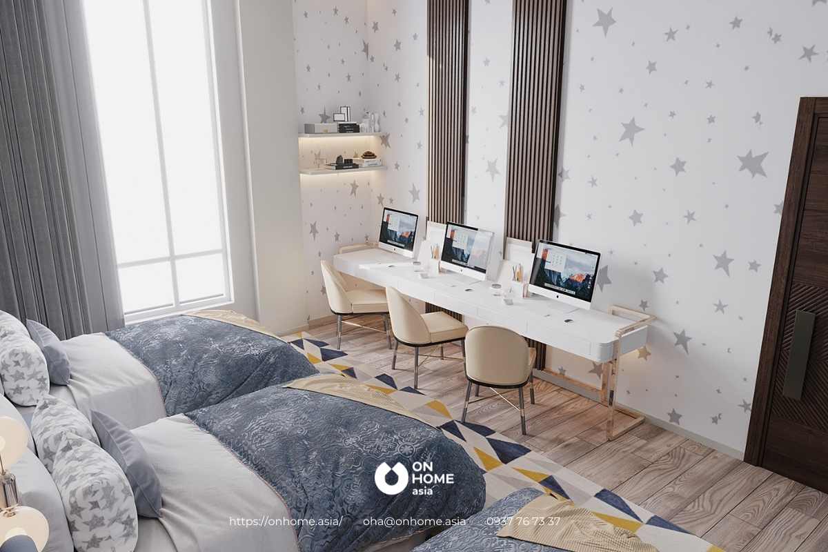 phòng ngủ rộng rãi