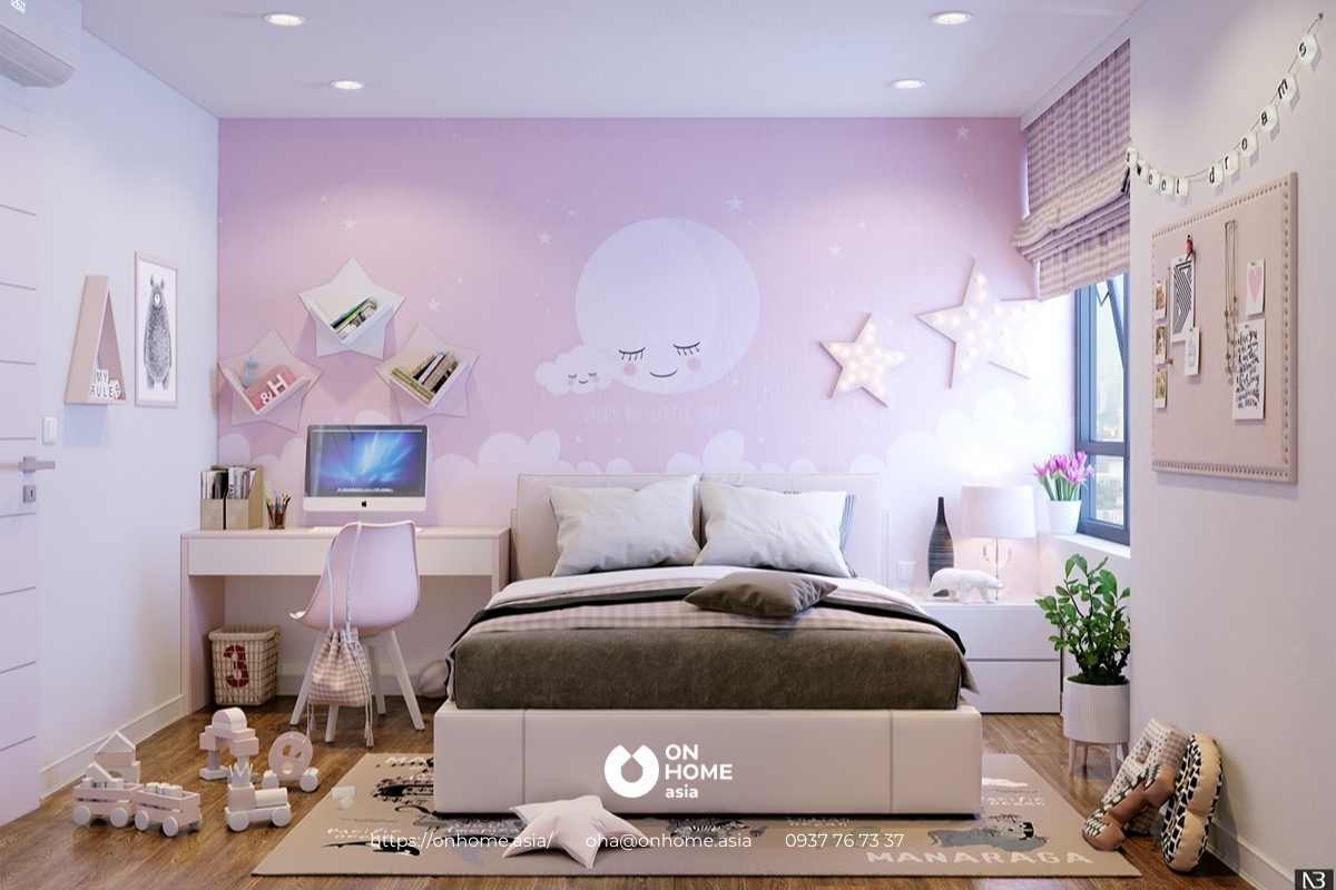 Trang trí phòng ngủ trẻ em dễ thương