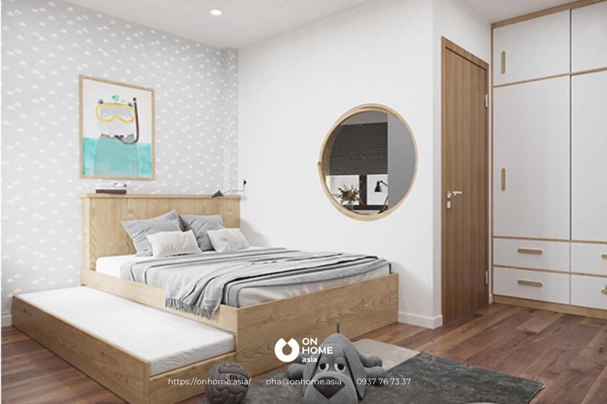 phòng ngủ bé gái tinh tế