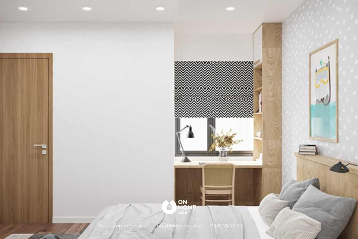 Không gian hài hòa với các chi tiết nội thất đơn giản