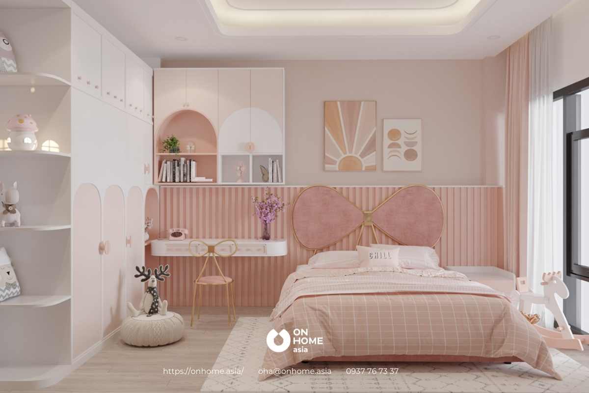 Sắc hồng và trắng toát lên nét đẹp ngọt ngào