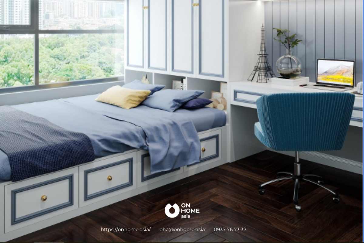 Giường ngủ thông minh giúp không gian trở nên gọn gàng hơn