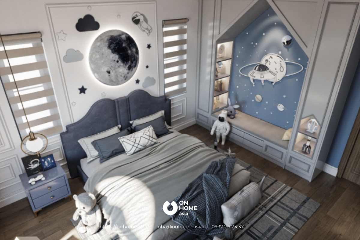 Trang trí phòng ngủ trẻ em với những hình ảnh ngộ nghĩnh