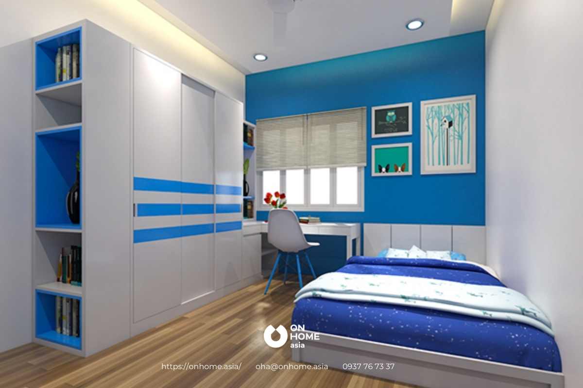 Thiết kế thêm một cửa sổ lớn giúp không gian trở nên rộng và thoáng hơn