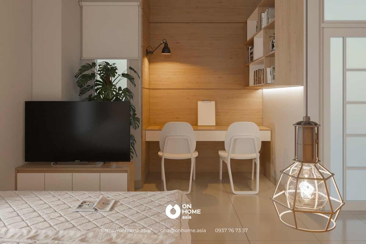 Bố trí nội thất phòng ngủ đơn giản