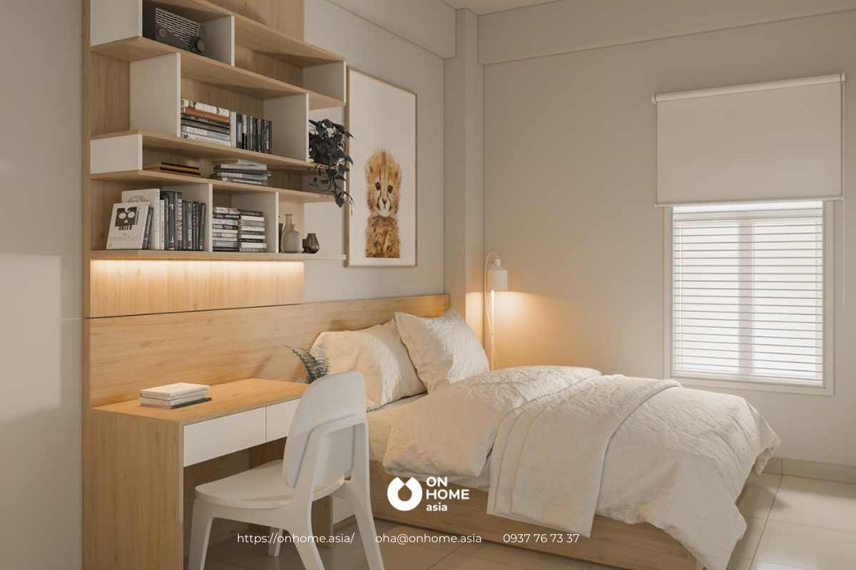 Thiết kế phòng ngủ bé trai đơn giản, hiện đại