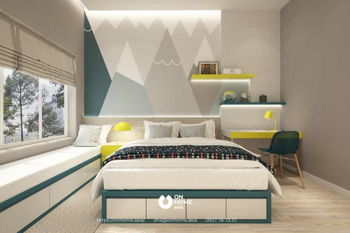 Thiết kế phòng ngủ bé trai đẹp&nbsp;