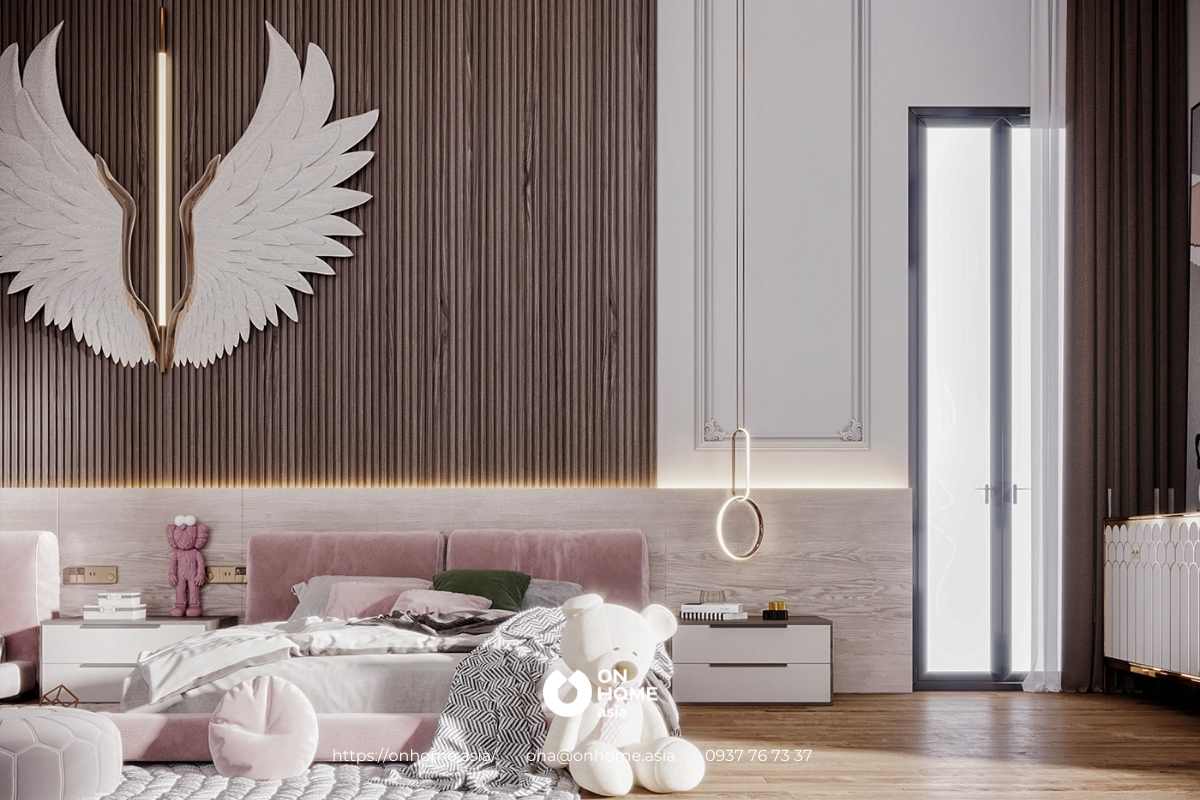 Không gian không quá nhiều đồ nội thất mà chú trọng vào các chi tiết trang trí&nbsp;