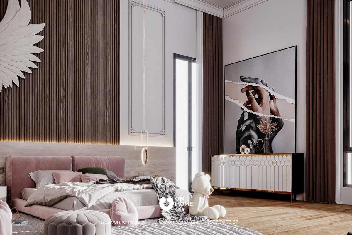 Cả căn phòng như một chốn thiên đường thực thụ