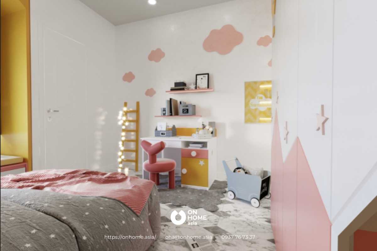 Những đám mây cùng ngôi sao lơ lửng như tái hiện một bầu trời chân thực