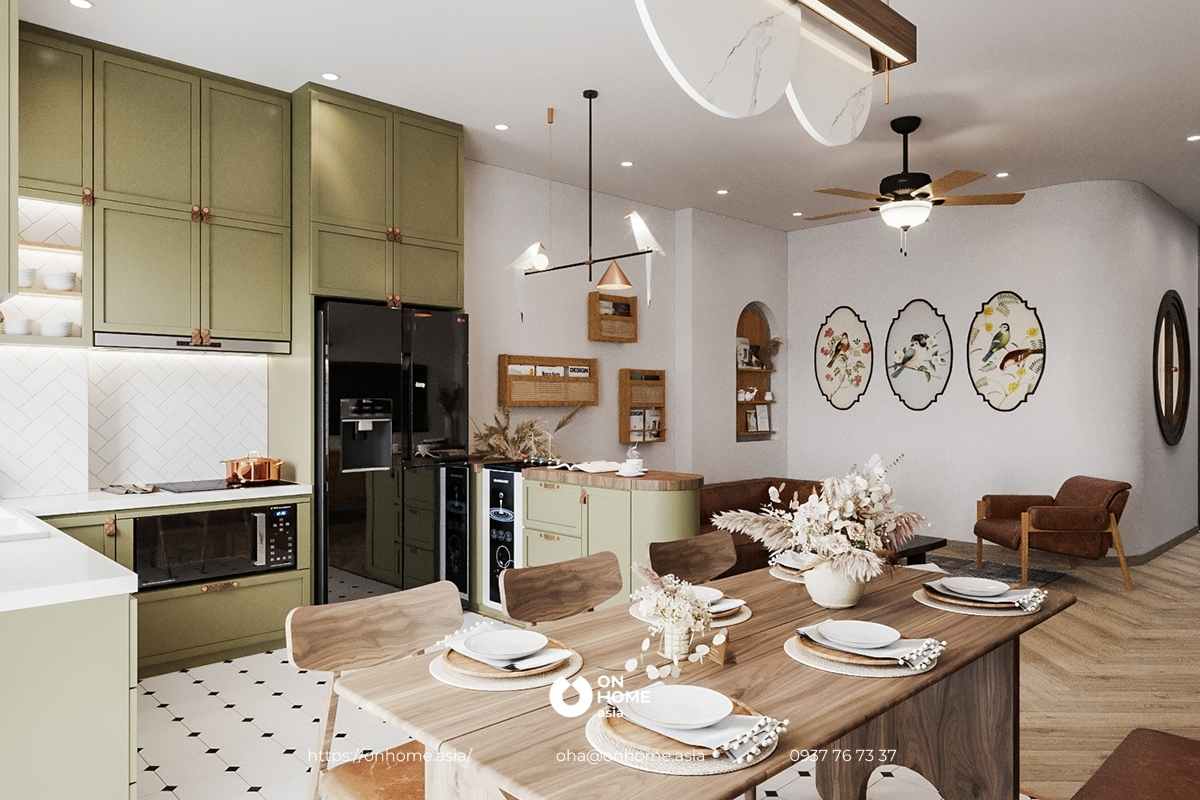 Cách bố trí phòng bếp đẹp, khoa học