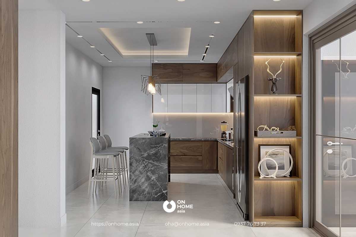 Đảo bếp kết hợp quầy bar