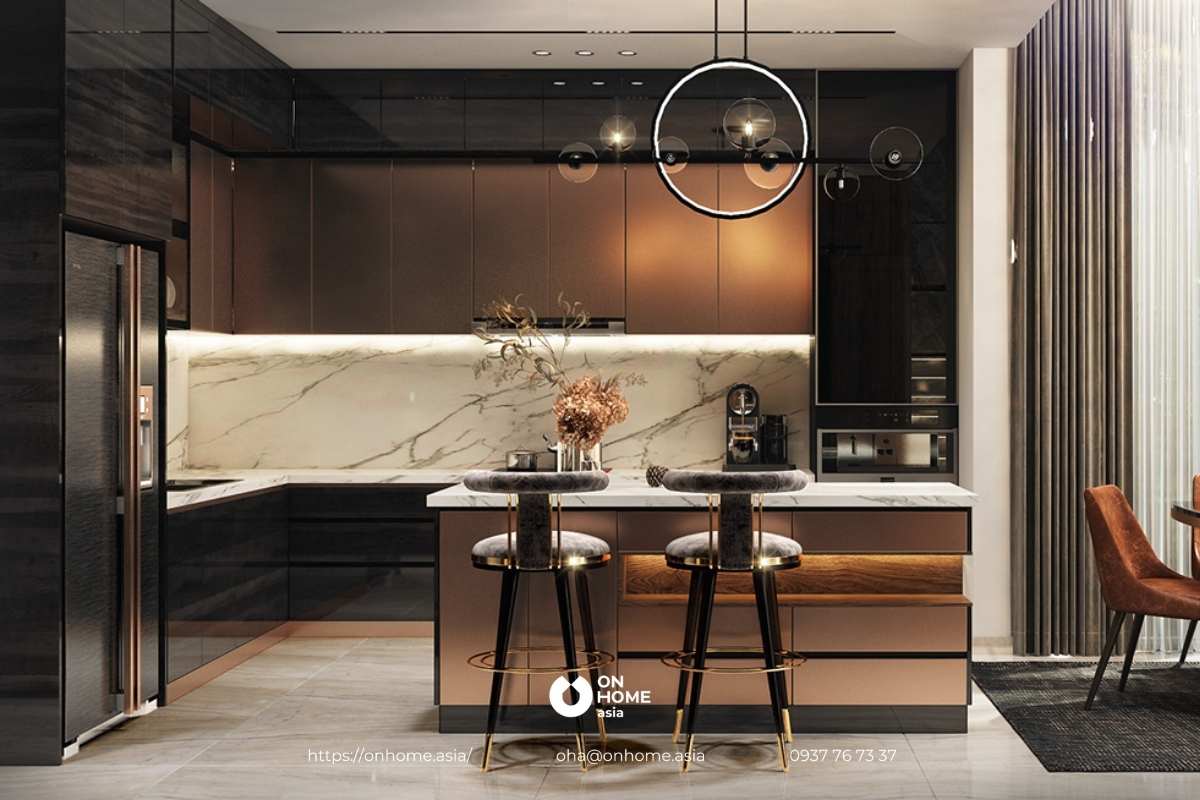 Thiết kế phòng bếp đẹp, sang trọng