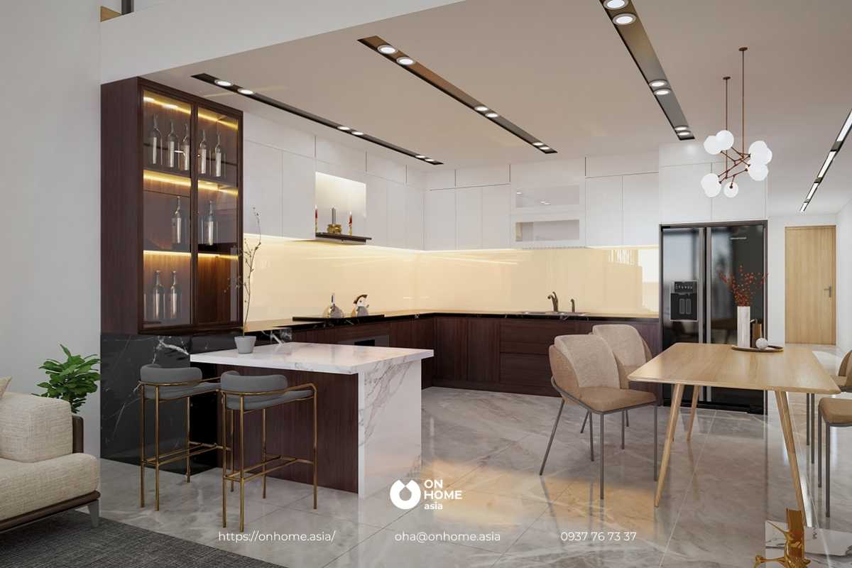 Không gian phòng bếp hiện đại