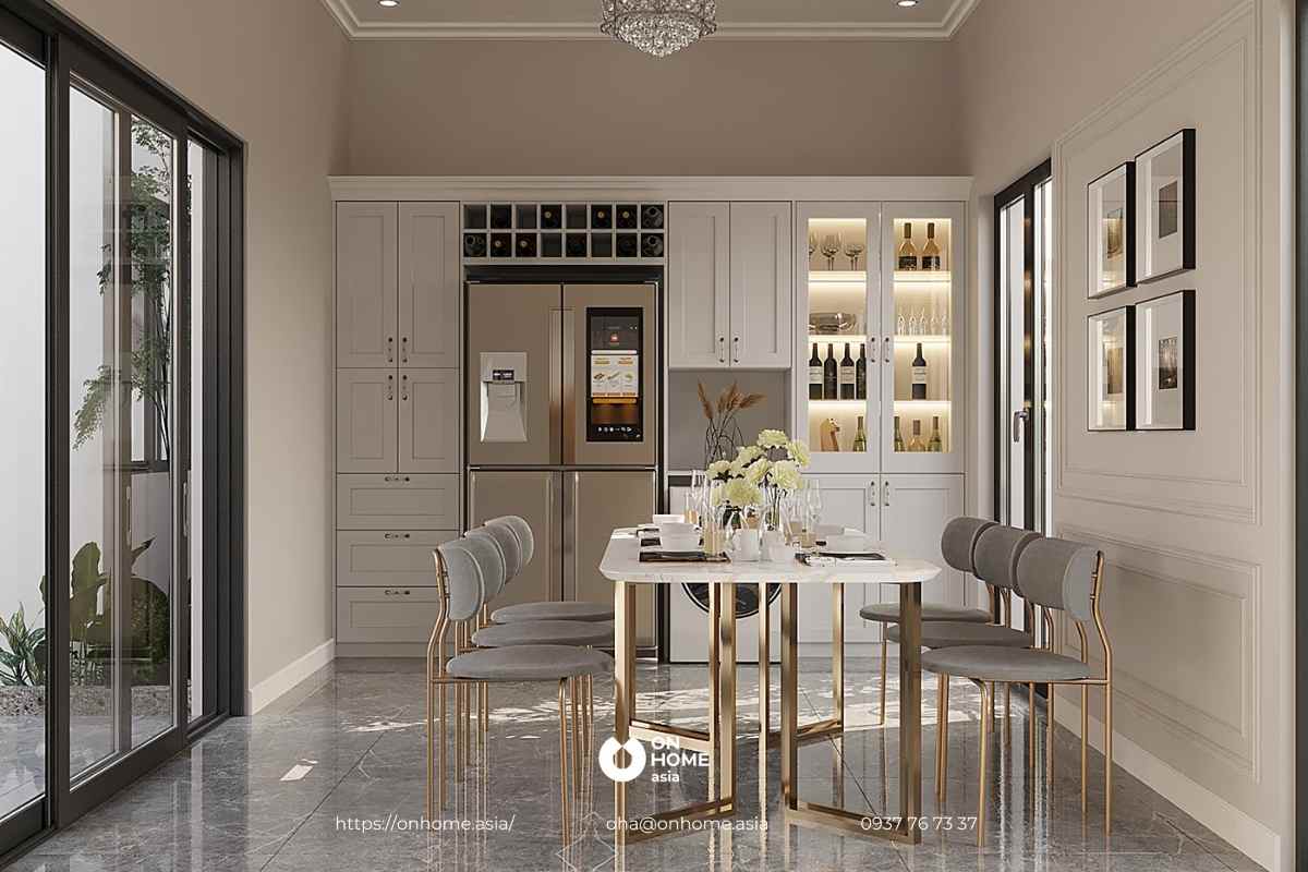 Tủ rượu thiết kế sang trọng