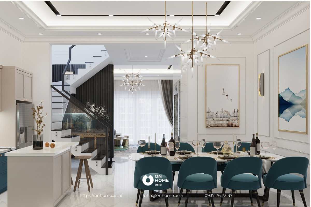 Thiết kế phòng bếp biệt thự sang trọng đẳng cấp