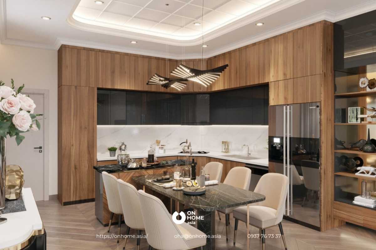 Bố trí phòng bếp khoa học tận dụng mọi không gian góc