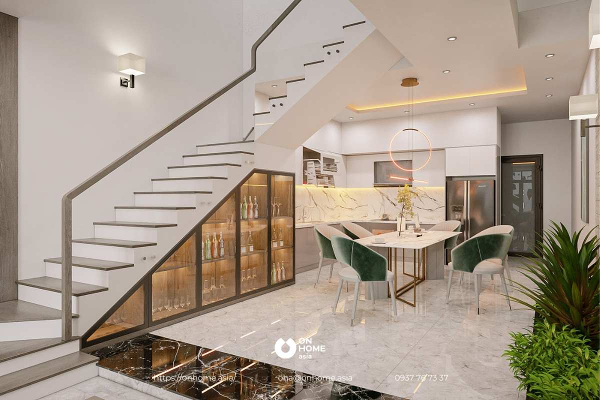 Thiết kế phòng bếp nhà ống 5m