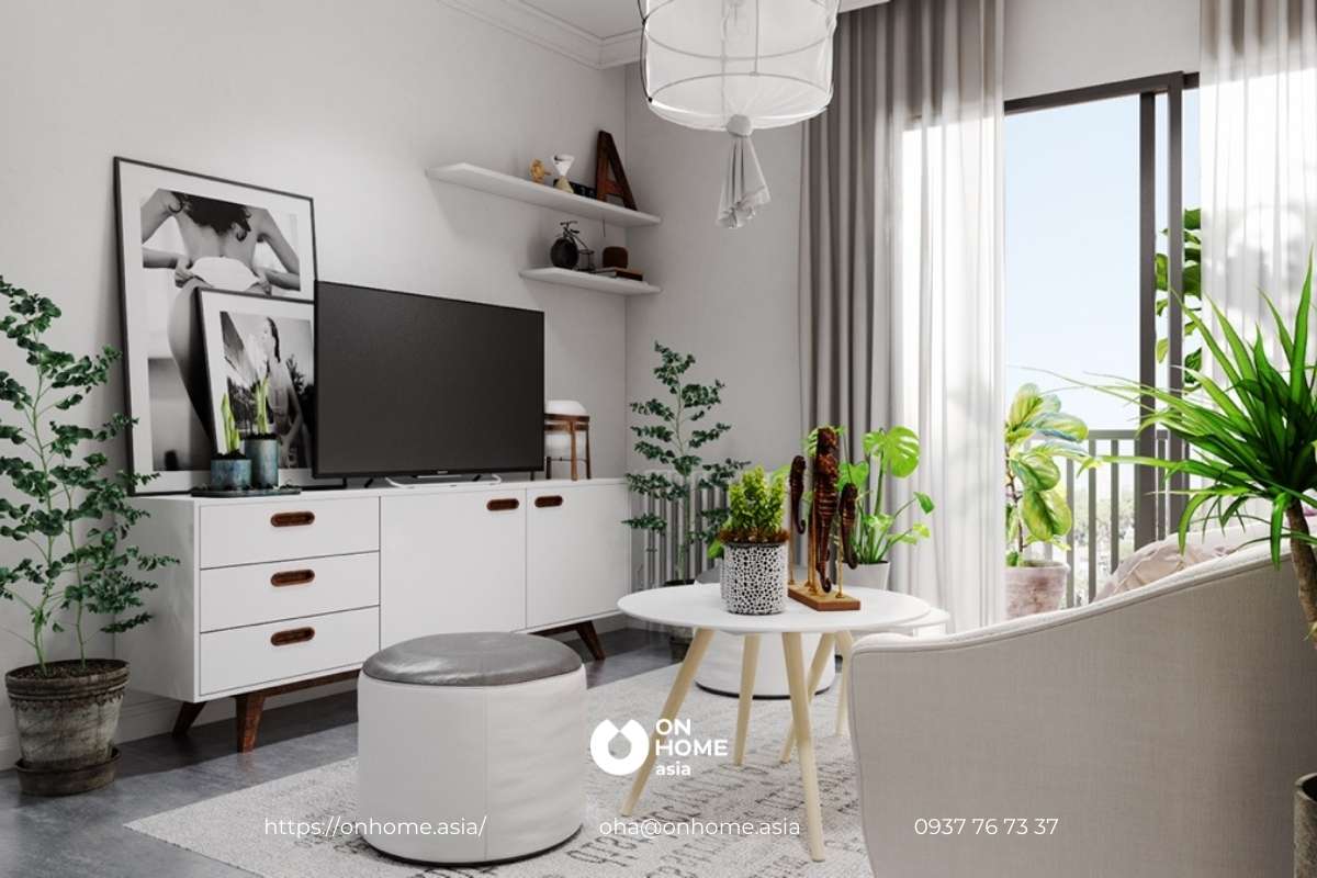 10 Mẫu thiết kế nội thất phòng khách chung cư 6070 m2 đơn giản hiện đại  ấn tượng năm 2020  Công ty TNHH Nội Thất EvoHome