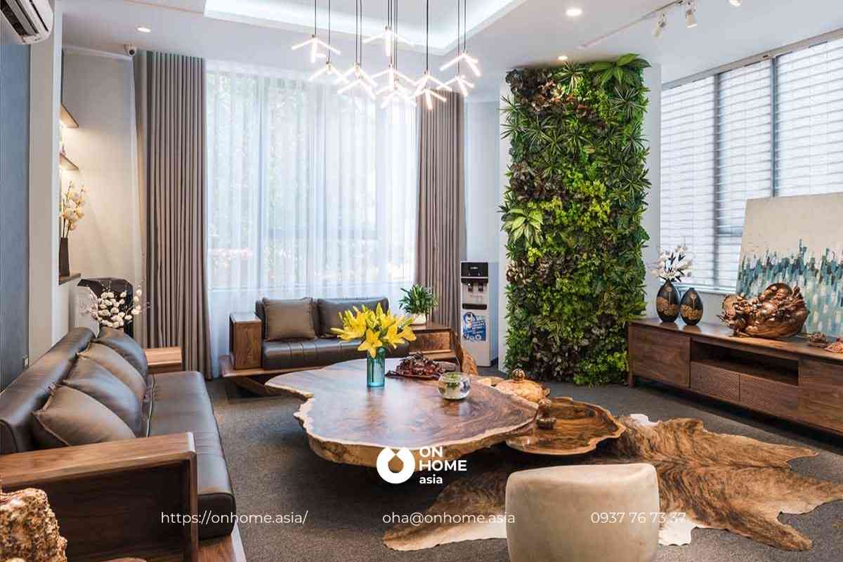 Bộ bàn ghế phòng khách gỗ Óc Chó đẹp