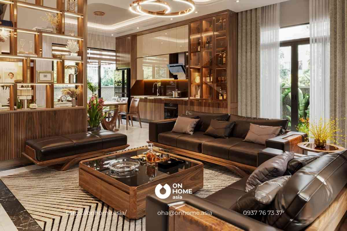 Bộ bàn trà được thiết kế hình vuông lạ mắt