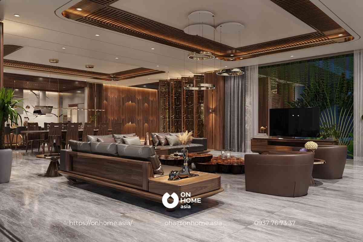 Bộ sofa gỗ Óc Chó