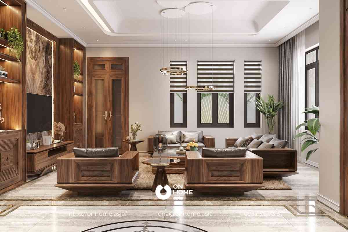 Không gian phòng khách hiện đại