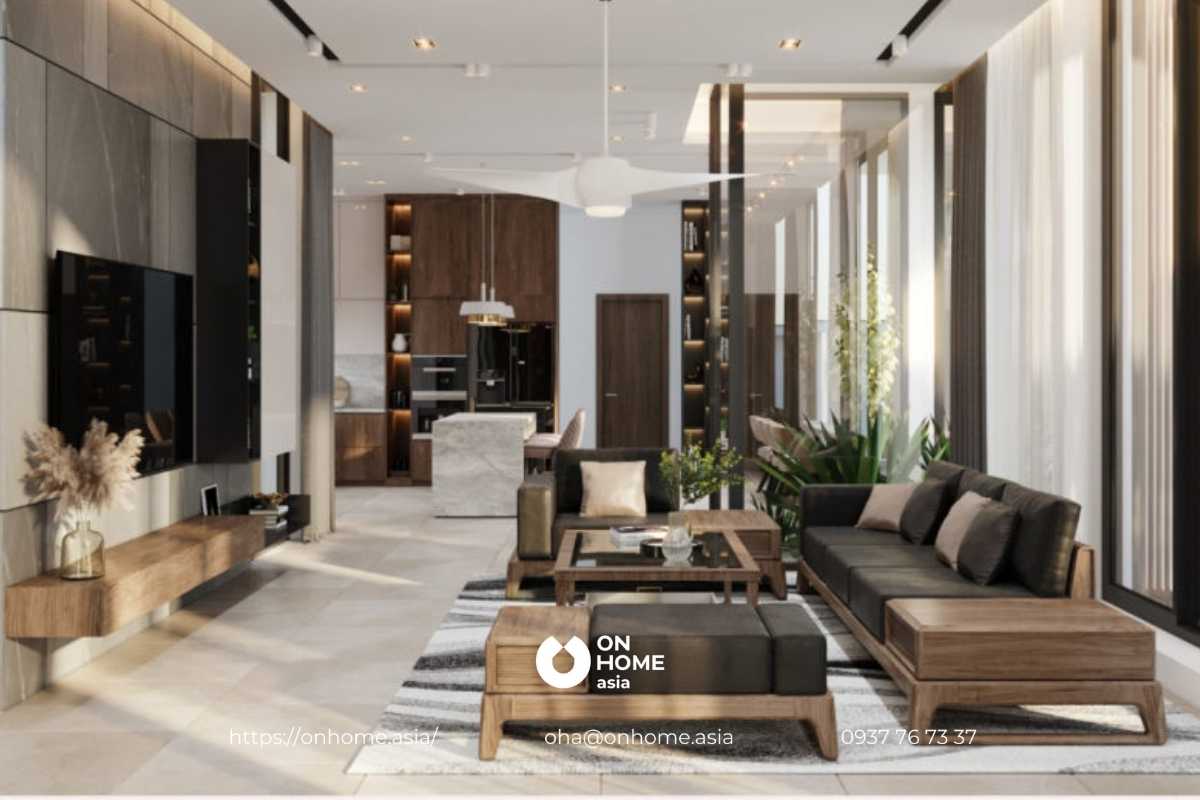 Thiết kế phòng khách đẹp cho chung cư