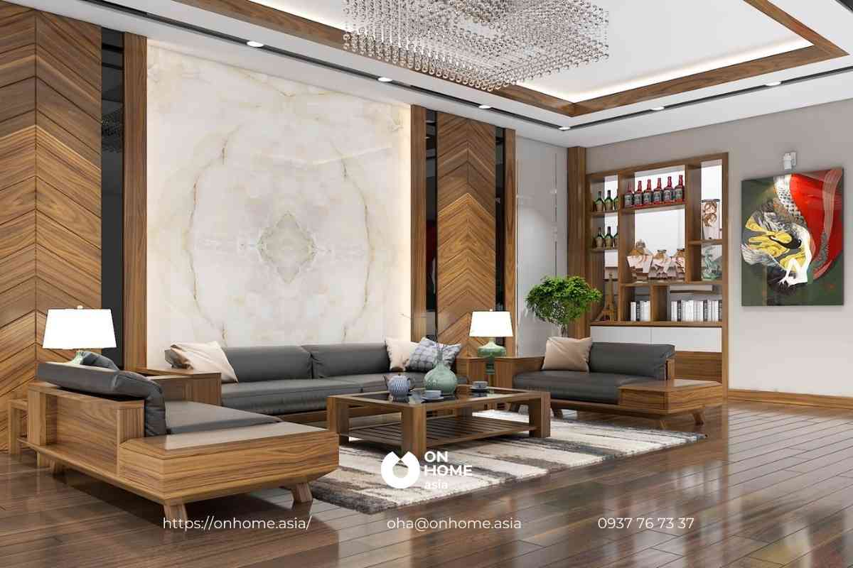 Sàn gỗ Óc Chó tạo cảm giác không gian ấm cúng