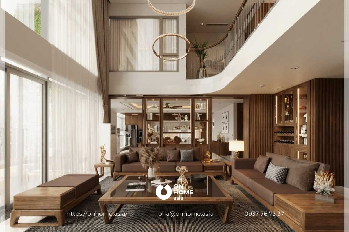 Không gian phòng khách sang trọng, đẳng cấp