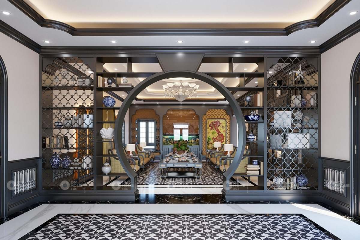 Không gian phòng khách gỗ đẹp và sang trọng&nbsp;